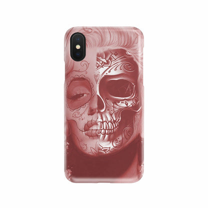 Beautiful Skull Face phone case-Phone Case-wc-fulfillment-iPhone X-Vibe Cosy™