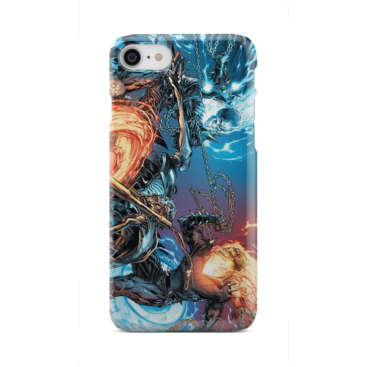 Ice and fire skull fighting phone case-Phone Case-wc-fulfillment-iPhone 8-Vibe Cosy™