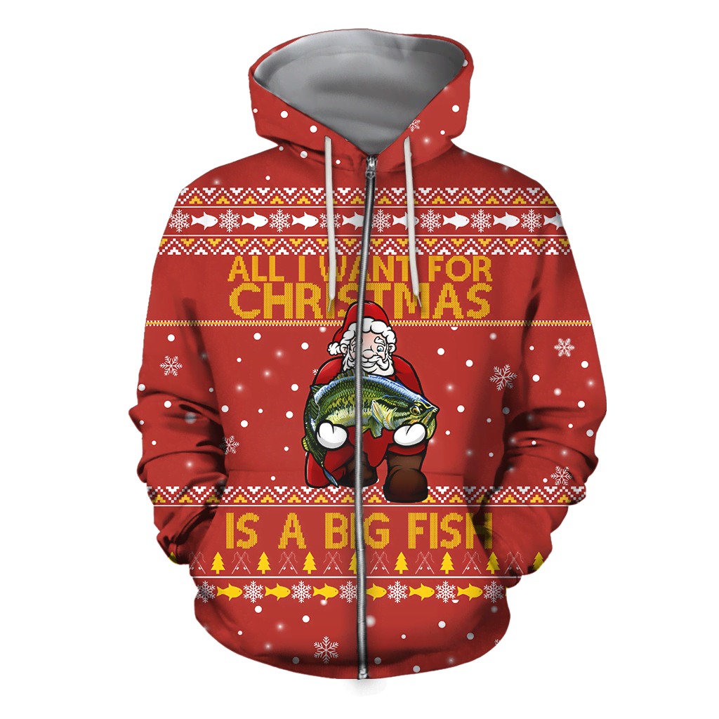 All I Want For Christmas is a Bass Fish HC10101JJ - Amaze Style™-Apparel