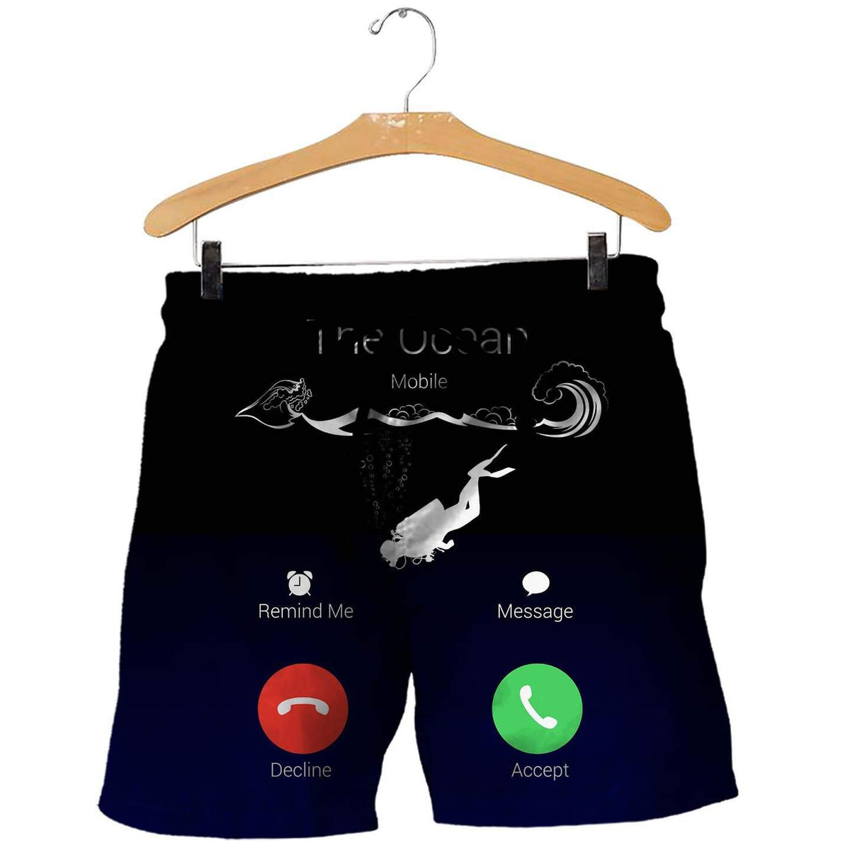 SCUBA DIVING THE OCEAN IS CALLING 3D ALL OVER PRINTED SHIRTS MP833-Apparel-MP-Shorts-S-Vibe Cosy™