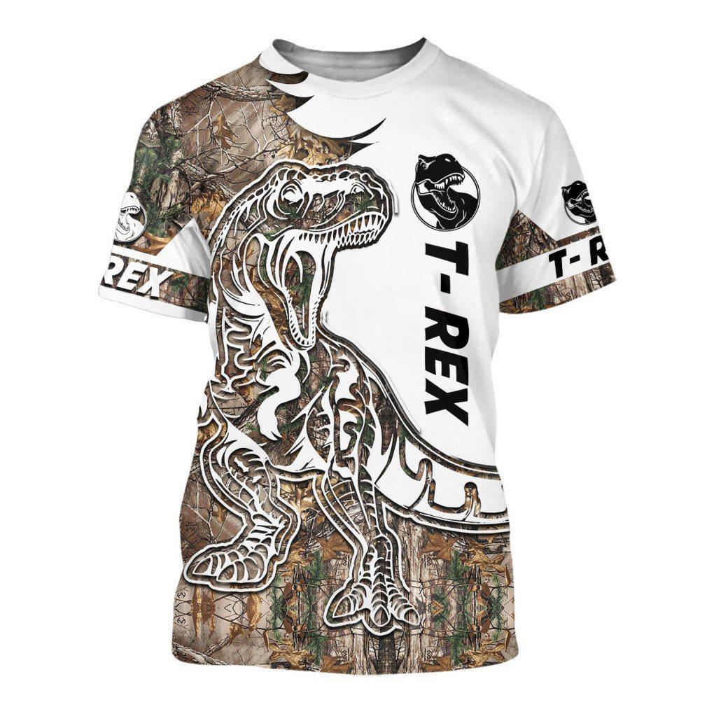 TYRANNOSAURUS REX CAMO 3D ALL OVER PRINTED SHIRTS MP901-Apparel-MP-T shirt-S-Vibe Cosy™