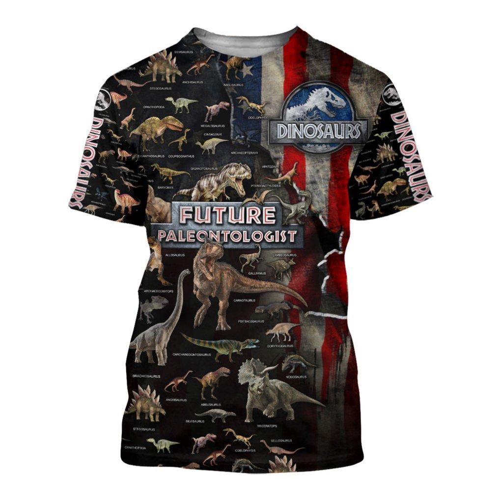 DINOSAUR COLLECTION 3D ALL OVER PRINTED SHIRTS MP908-Apparel-MP-Hoodie-S-Vibe Cosy™