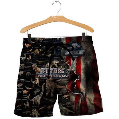 DINOSAUR COLLECTION 3D ALL OVER PRINTED SHIRTS MP908-Apparel-MP-Shorts-S-Vibe Cosy™