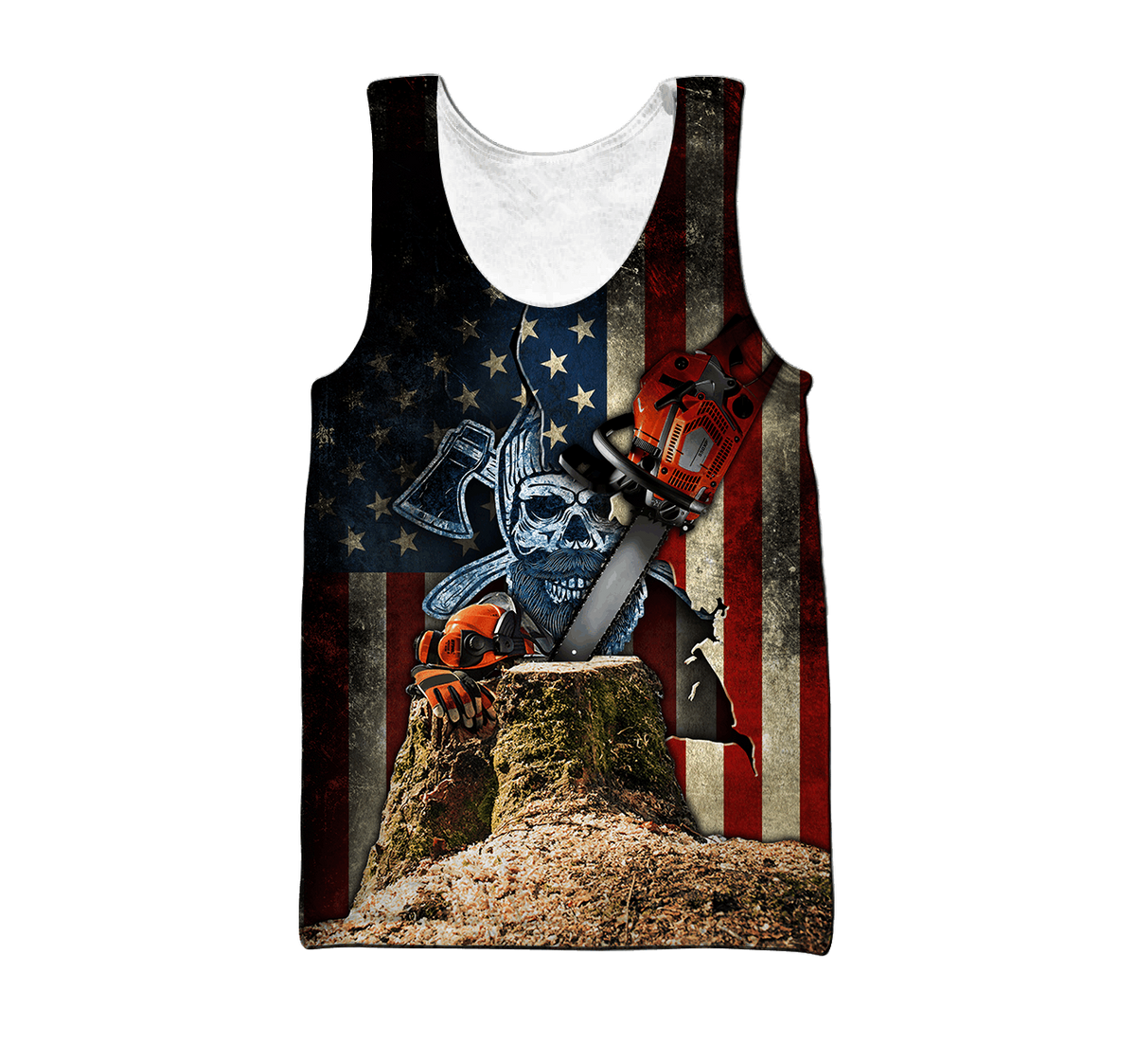 Beautiful Chainsaw Art 3D All Over Printed Shirts Pi281101-Apparel-MP-Tank Top-S-Vibe Cosy™