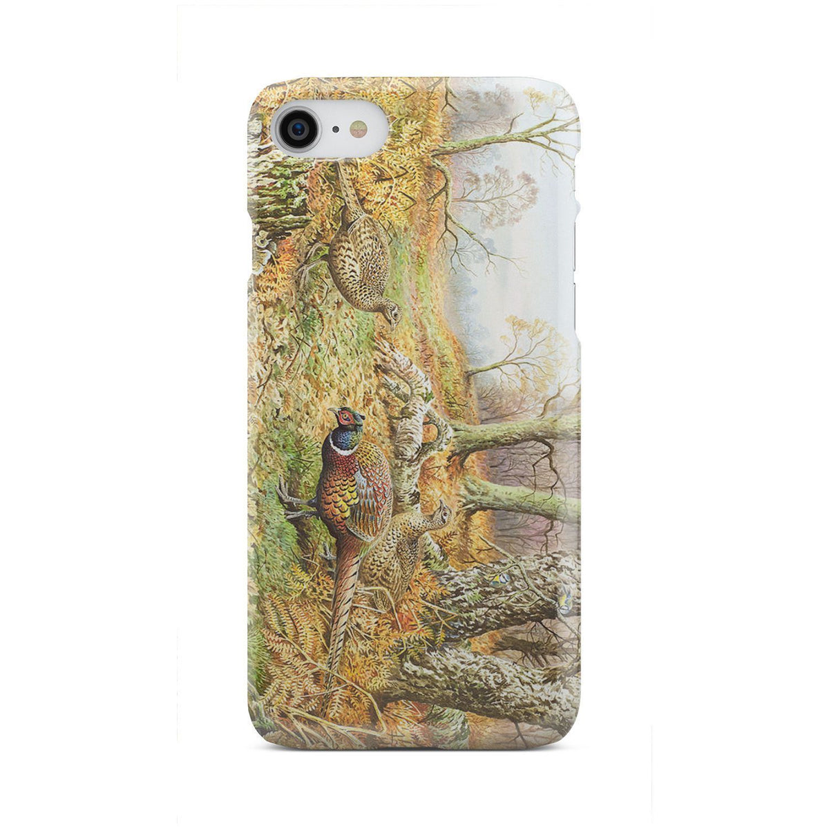 Phone Case - Pheasants With Autumn-Phone Case-HP Arts-iPhone 8-Vibe Cosy™