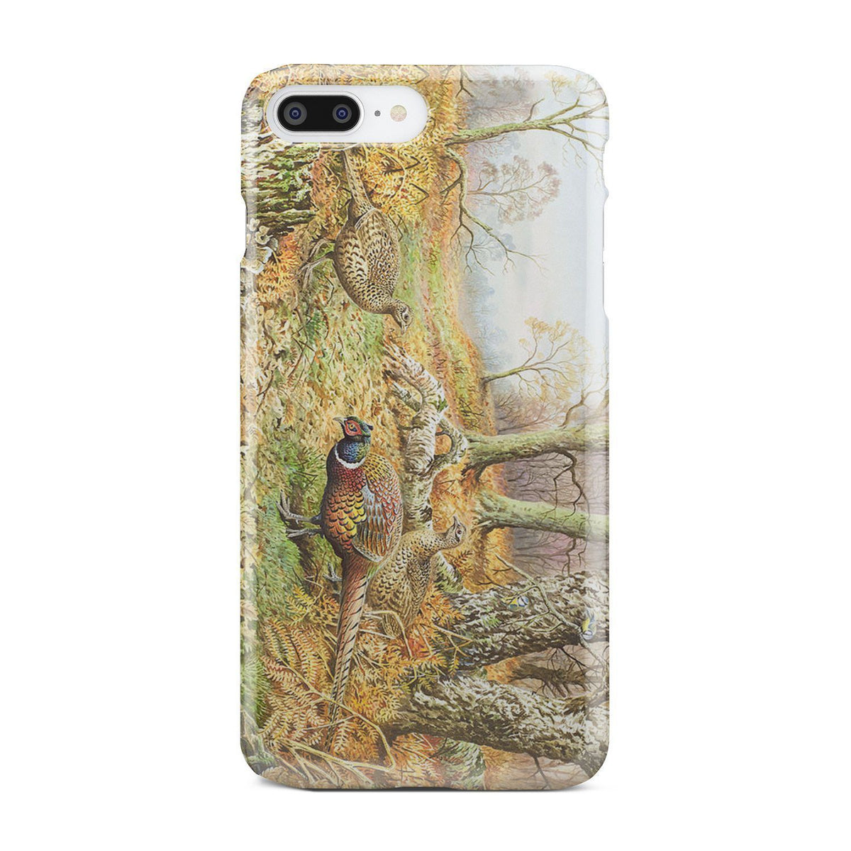 Phone Case - Pheasants With Autumn-Phone Case-HP Arts-iPhone 8 Plus-Vibe Cosy™