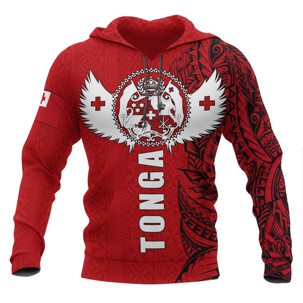 Tonga in My Heart Polynesian Tattoo Style 3D Printed Shirts TT0104-Apparel-TT-Hoodie-S-Vibe Cosy™