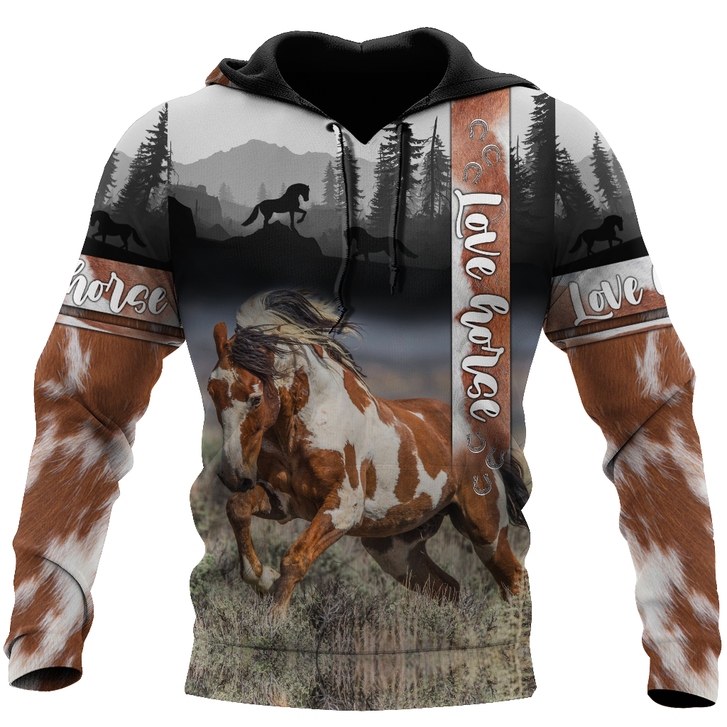 Beautiful American Paint Horse 3D All Over Printed Shirts For Men And Women DA19112005