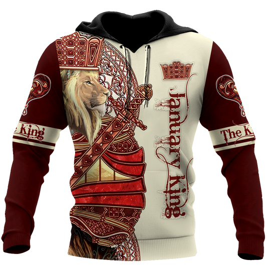 January King Lion 3D All Over Printed  Unisex Shirts