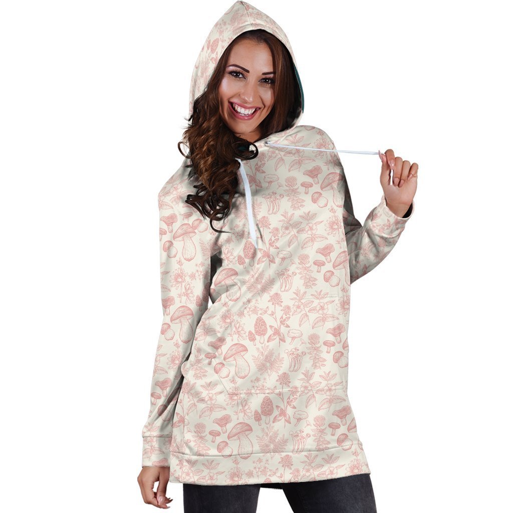 3D All Over Printing Red Pink Premium Hoodie Dress-Apparel-Phaethon-Hoodie Dress-S-Vibe Cosy™