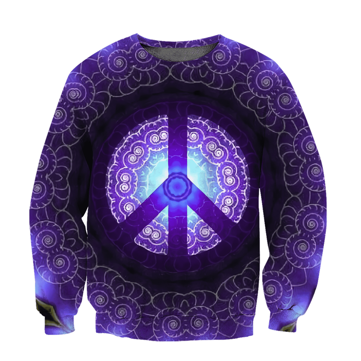 Hippie Peace 3D All Over Printed Hoodie Shirt by SUN AM100301-Apparel-SUN-Sweatshirts-S-Vibe Cosy™