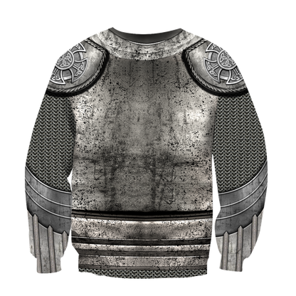 Irish Armor Knight Warrior Chainmail 3D All Over Printed Shirts For Men and Women AM280202-Apparel-TT-Hoodie-S-Vibe Cosy™
