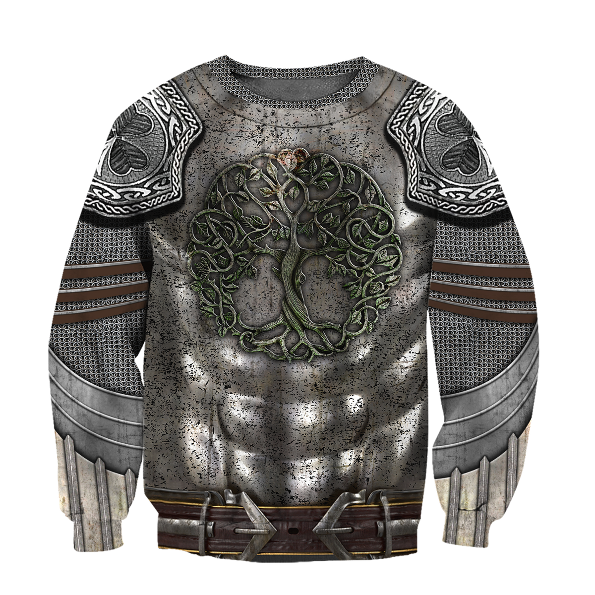 Irish Armor Warrior Knight Chainmail 3D All Over Printed Shirts For Men and Women AM260201-Apparel-TT-Sweatshirts-S-Vibe Cosy™