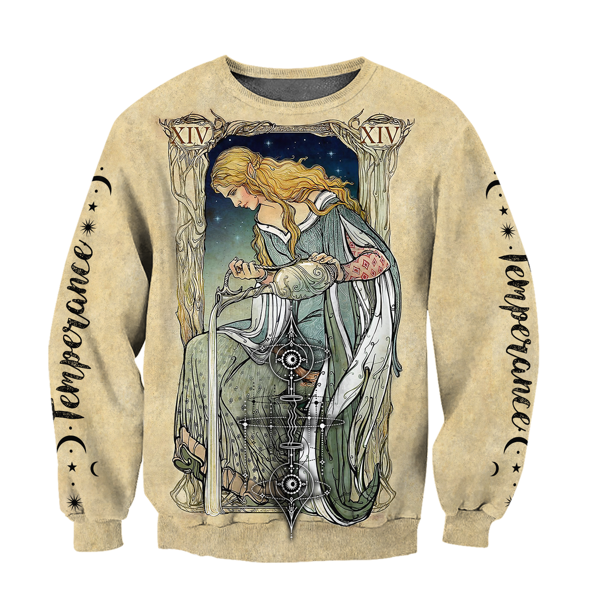 Tarot Cards Temperance 3D All Over Printed Shirts For Men and Women AM150604-Apparel-TT-Sweatshirts-S-Vibe Cosy™