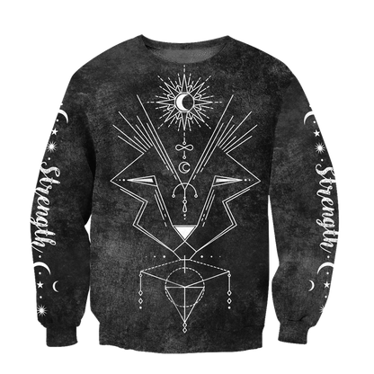 Tarot Cards Strength 3D All Over Printed Shirts For Men and Women AM150603-Apparel-TT-Sweatshirts-S-Vibe Cosy™