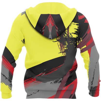 Australia Brush Athletic Style Aboriginal Colors Pullover Hoodie PL-Apparel-PL8386-Hoodie-S-Vibe Cosy™