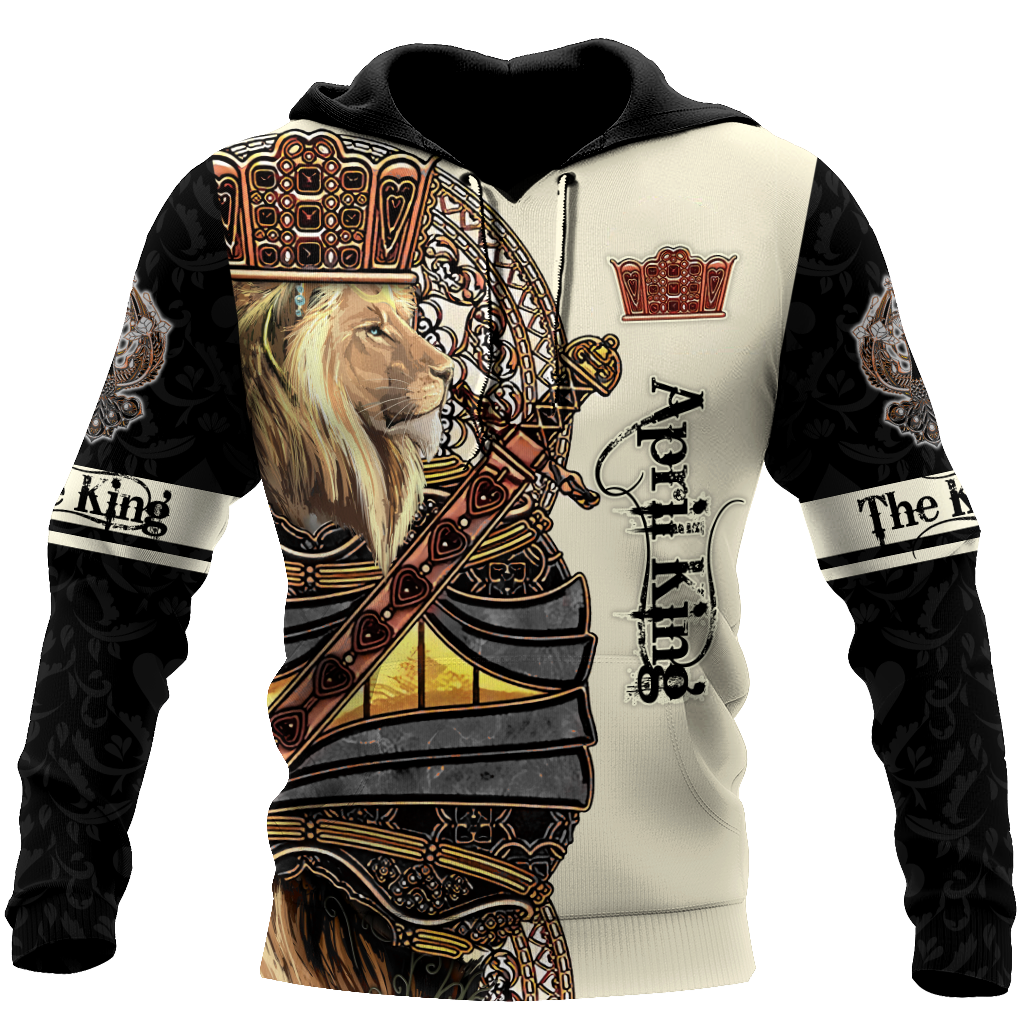 April Black King Lion  3D All Over Printed  Unisex Shirts