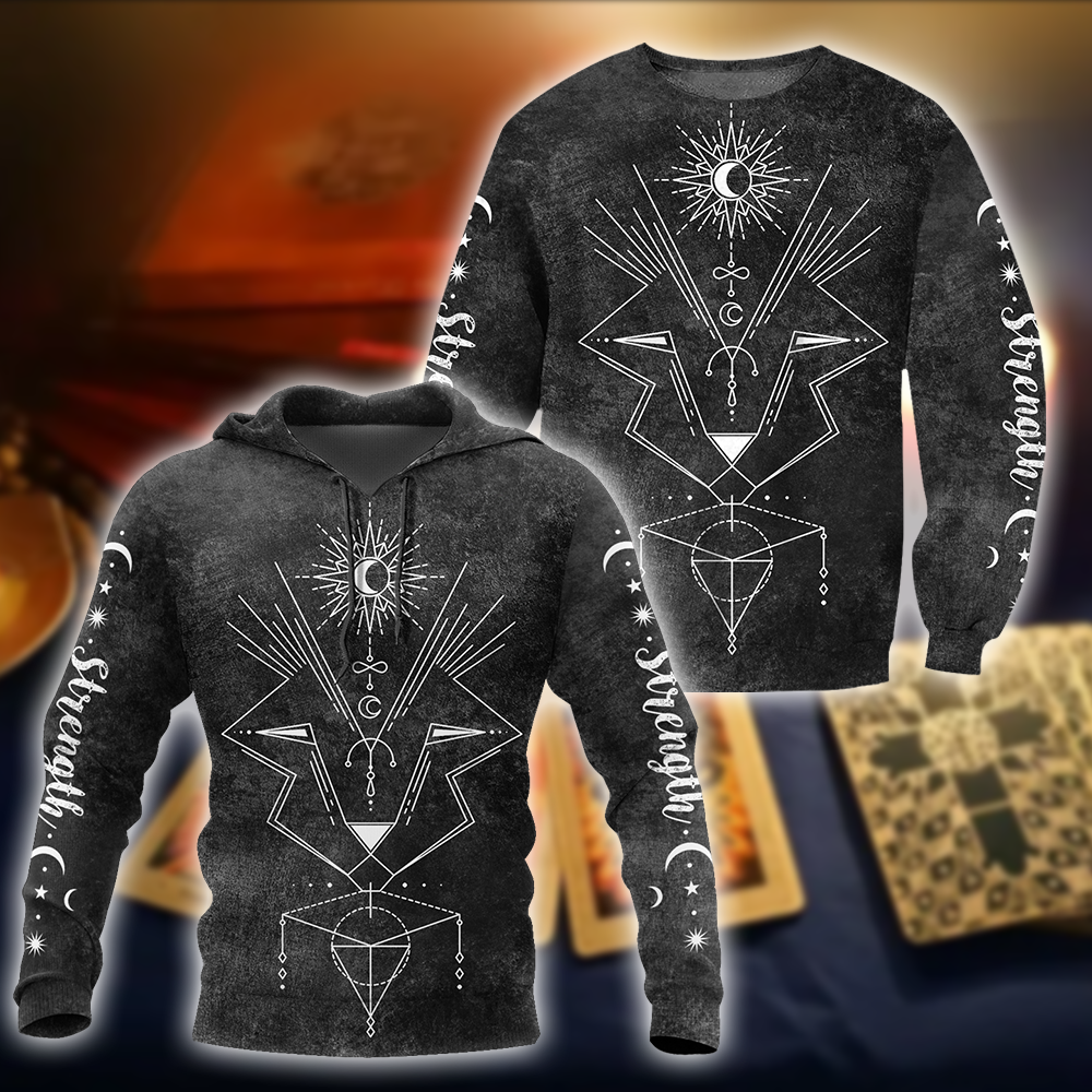 Tarot Cards Strength 3D All Over Printed Shirts For Men and Women AM150603-Apparel-TT-Hoodie-S-Vibe Cosy™