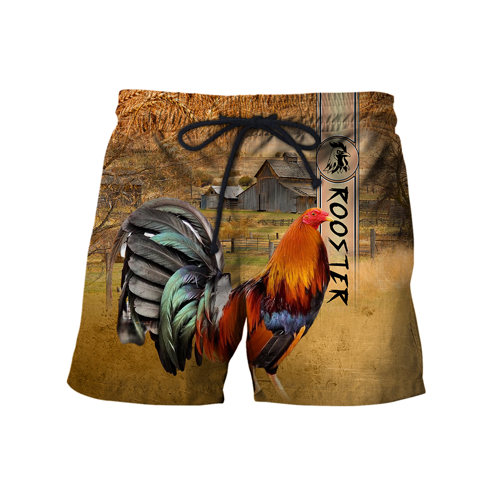 Rooster 3D All Over Printed Shirts for Men and Women AM251201-Apparel-TT-Shorts-S-Vibe Cosy™