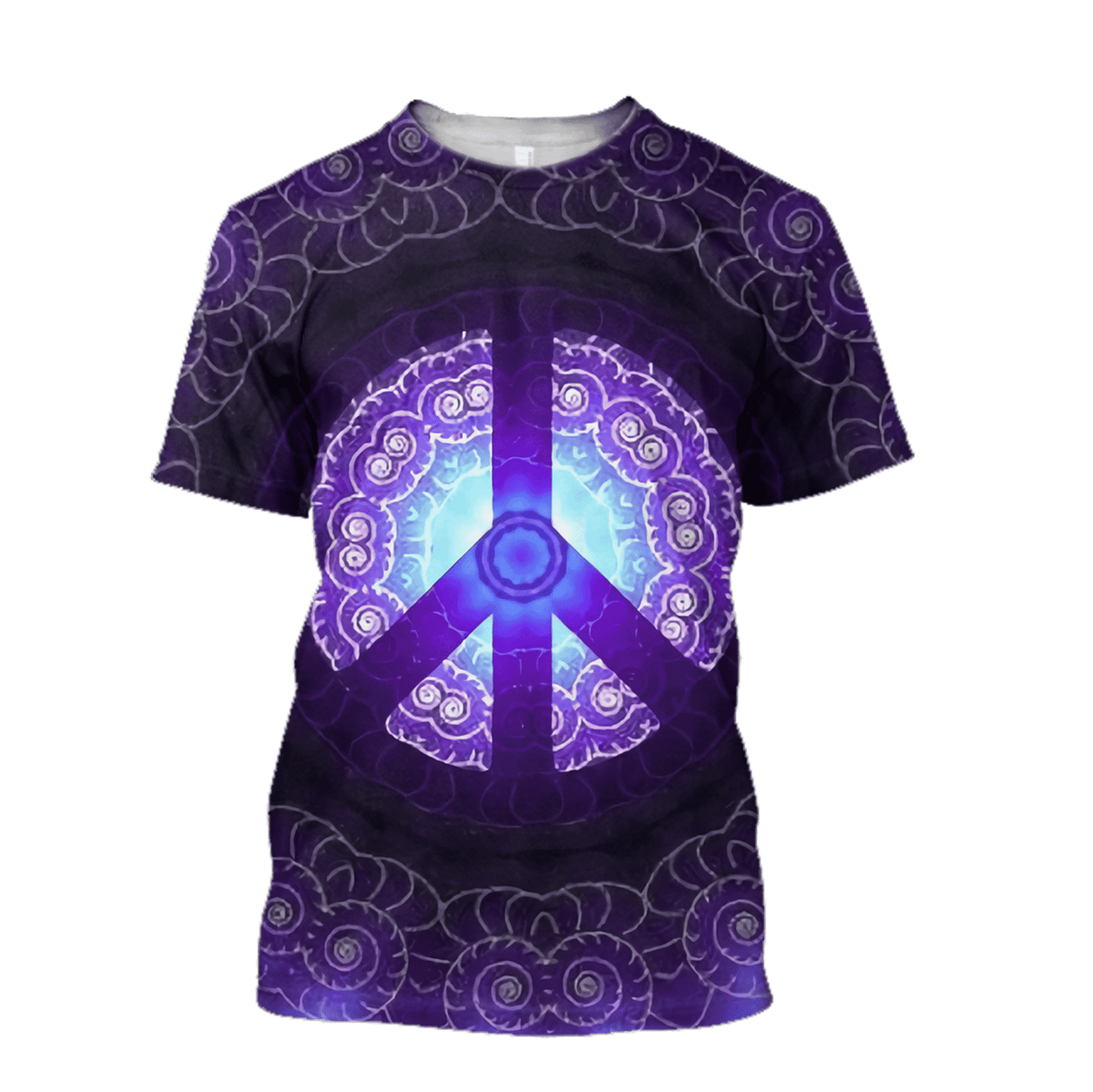 Hippie Peace 3D All Over Printed Hoodie Shirt by SUN AM100301-Apparel-SUN-T-Shirt-S-Vibe Cosy™