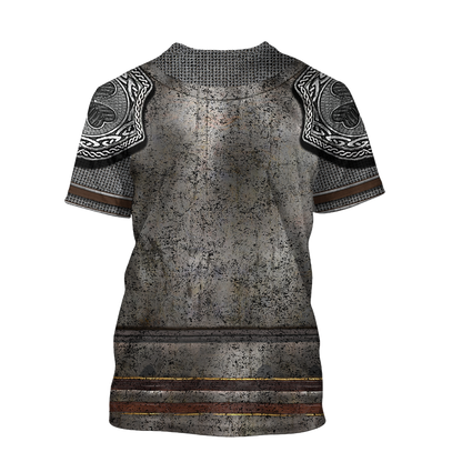 Irish Armor Warrior Knight Chainmail 3D All Over Printed Shirts For Men and Women AM250205-Apparel-TT-Hoodie-S-Vibe Cosy™