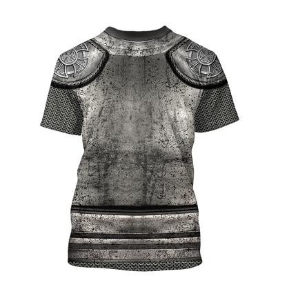 Irish Armor Knight Warrior Chainmail 3D All Over Printed Shirts For Men and Women AM280202-Apparel-TT-Hoodie-S-Vibe Cosy™