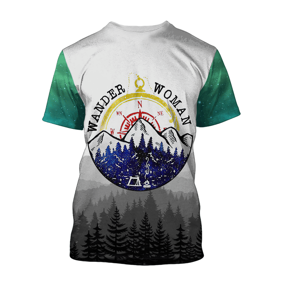 Hiking trails open wander women 3D all over printed shirts