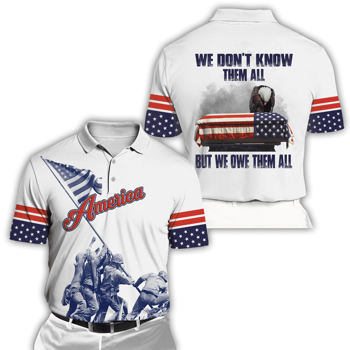 American 3D All Over Printed Unisex Shirts