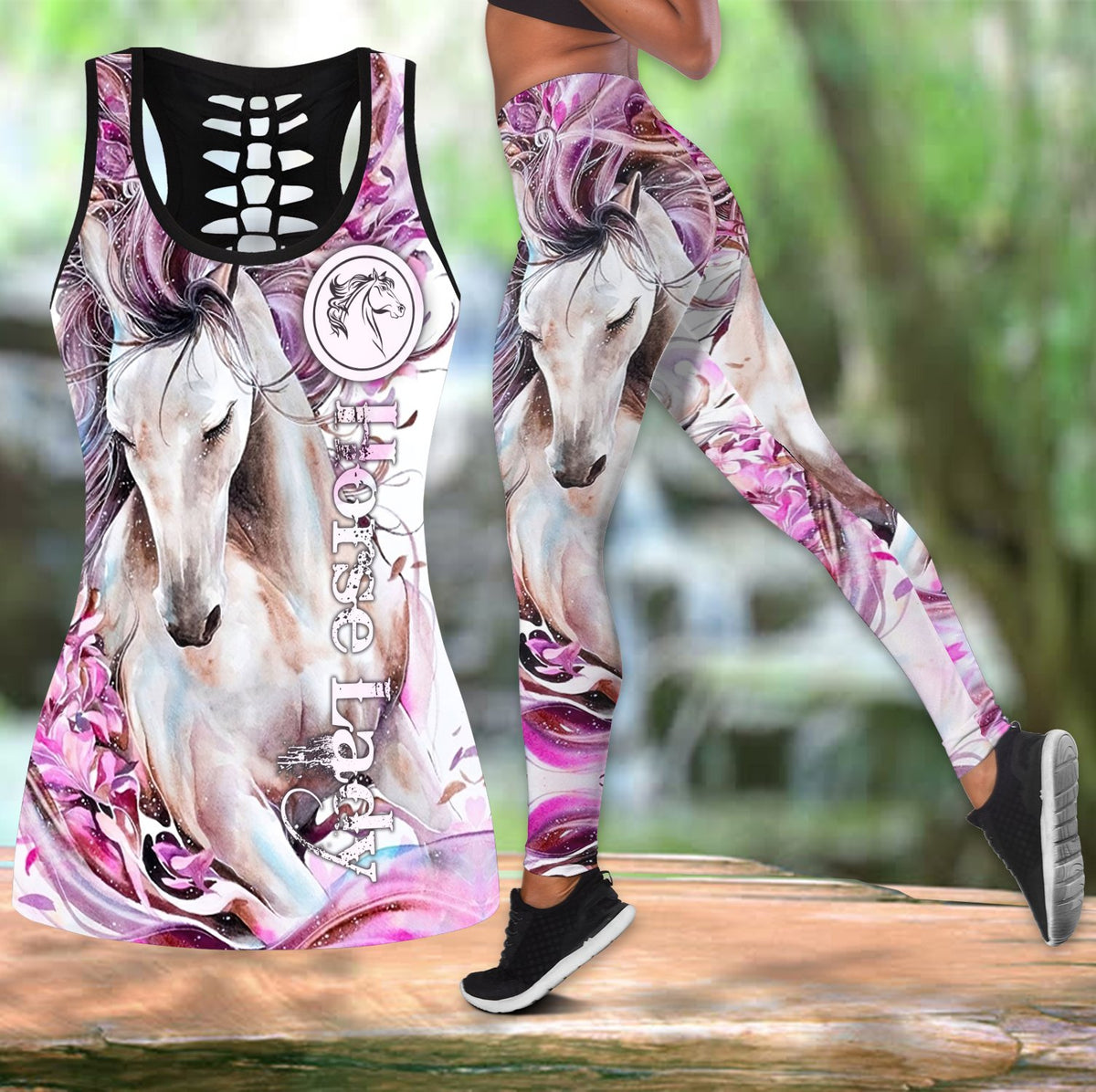 Horse Lady Combo Legging + Tank Top-TA