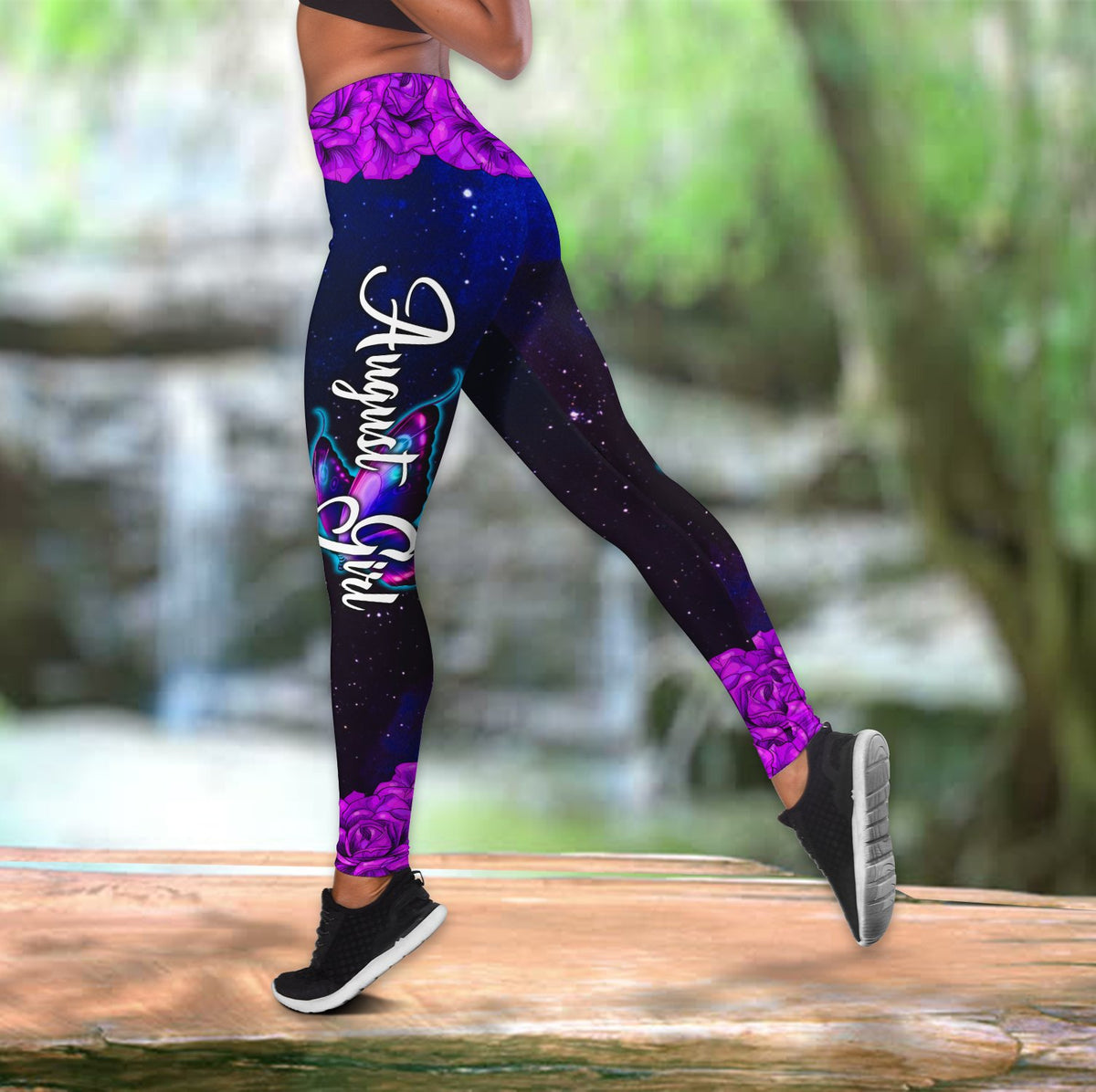 August Girl- Skull And Butterfly  Combo Tank Top + Legging DQB08282001