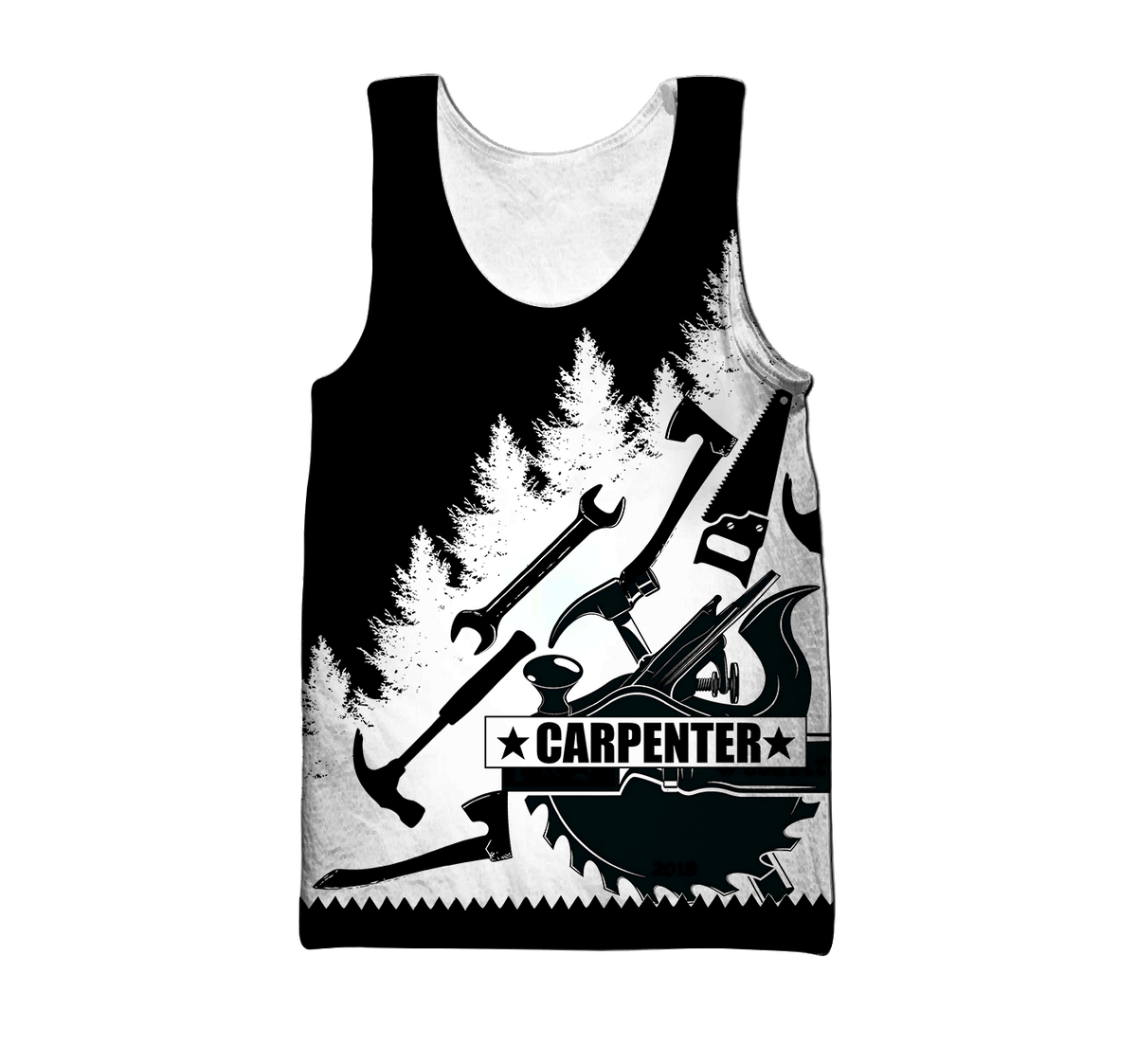 Premium Carpenter Man Tools Black and White Unisex Shirts DL20103201