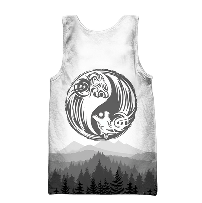 Wolf and tiger 3d hoodie shirt for men and women AM102034