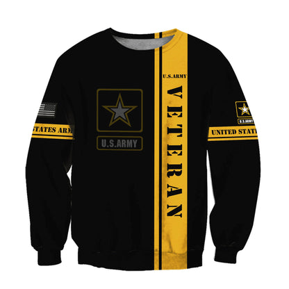 US Army Veteran 3D All Over Printed Unisex Shirts Pi21052110