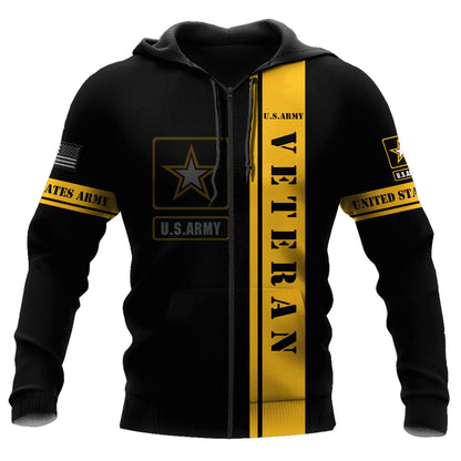 US Army Veteran 3D All Over Printed Unisex Shirts Pi21052110