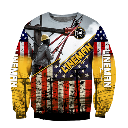 Premium American Lineman All Over Printed Shirts For Men And Women MEI