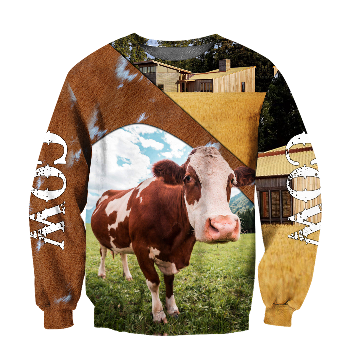 Lovely Cow 3D All Over Printed Shirts For Men And Woman