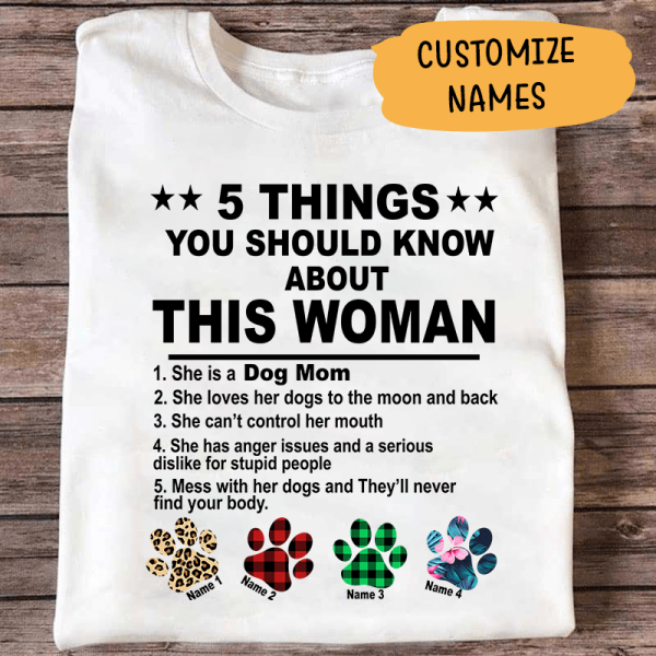 Never Underestimate Woman Personalized T-Shirt, Best Gift For Mom
