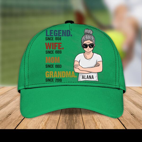 Personalized Full Print Cap For Mom, Best Gift For Family