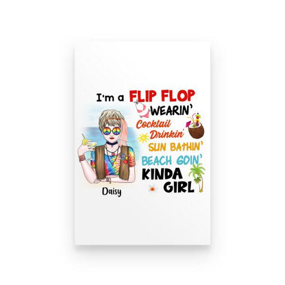 I Am A Flip Flop Personalzied T-shirt For Girl Amazing Gift For Friends