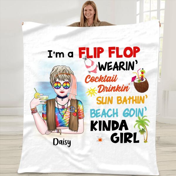 I Am A Flip Flop Personalzied T-shirt For Girl Amazing Gift For Friends