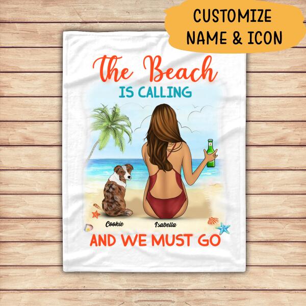 The Beach Is Calling And We Must Go Personalized T-shirt For Dog Lover Friends