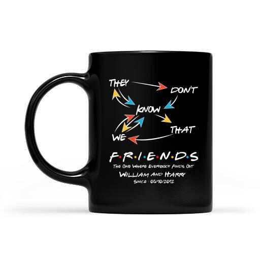 They Don't Know That We Friends, The One Where Everybody Finds Out  Personalized T-shirt And Mug,  Best Gift For Friends