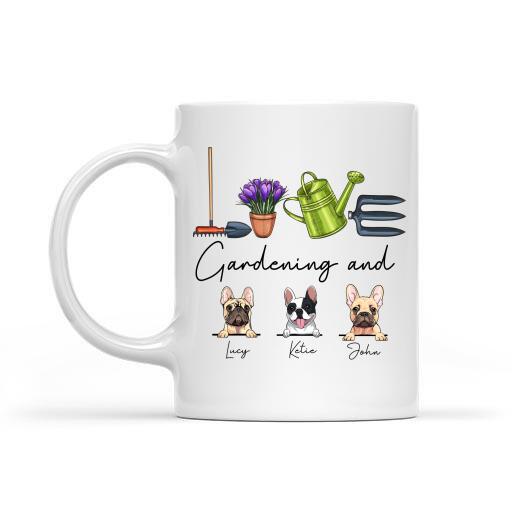 Dog T-shirt Personalized Love Gardening And Dog Amazing Gift For You Friends Dog Lovers