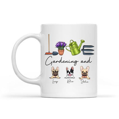 Dog T-shirt Personalized Love Gardening And Dog Amazing Gift For You Friends Dog Lovers