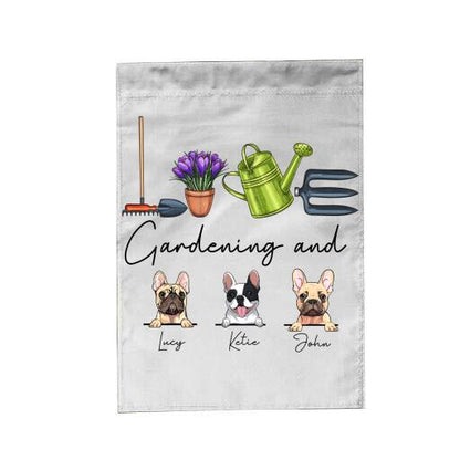 Dog T-shirt Personalized Love Gardening And Dog Amazing Gift For You Friends Dog Lovers