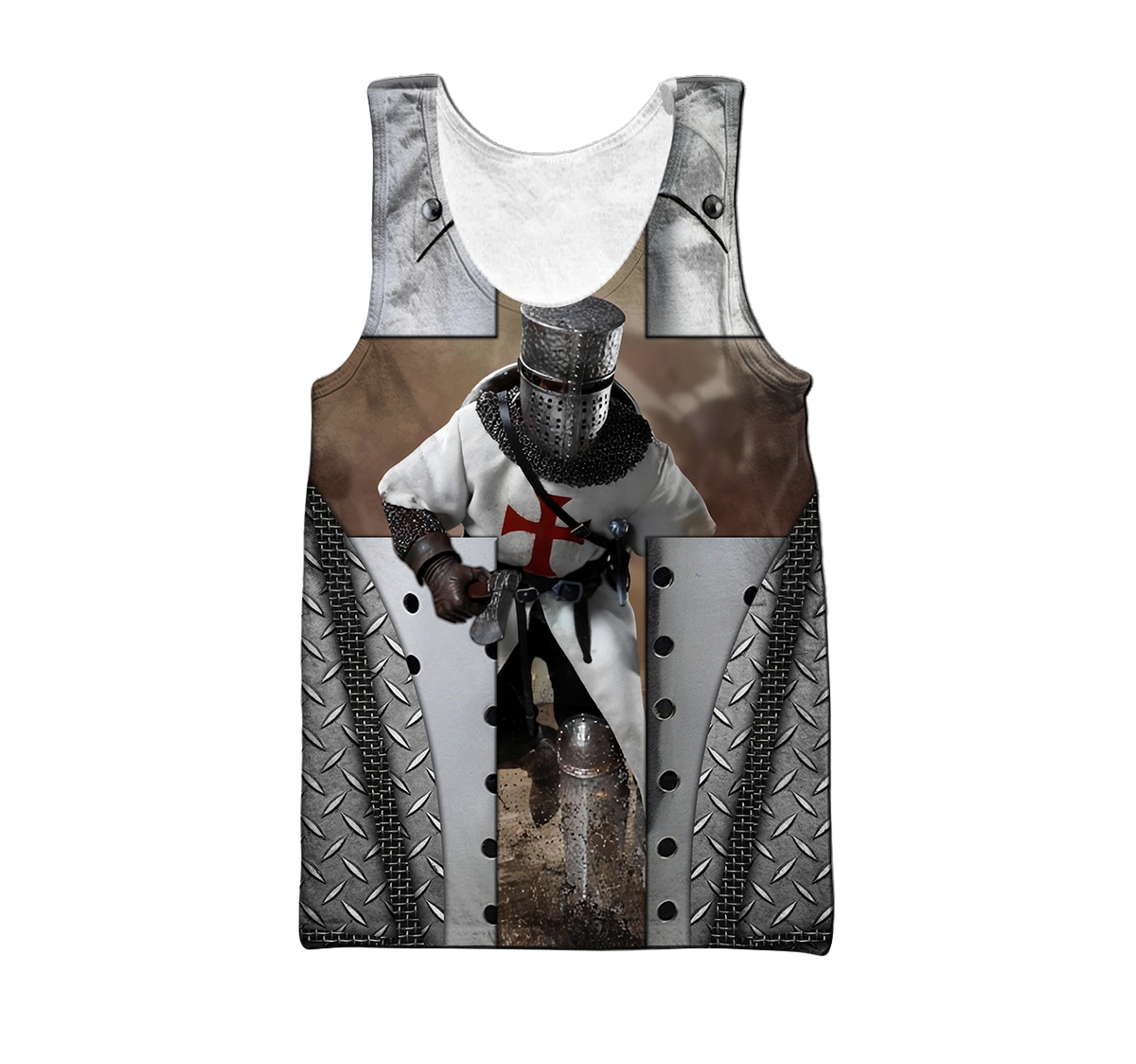 Premium Iron Pattern Knight Templar All Over Printed Shirts For Men And Women MEI