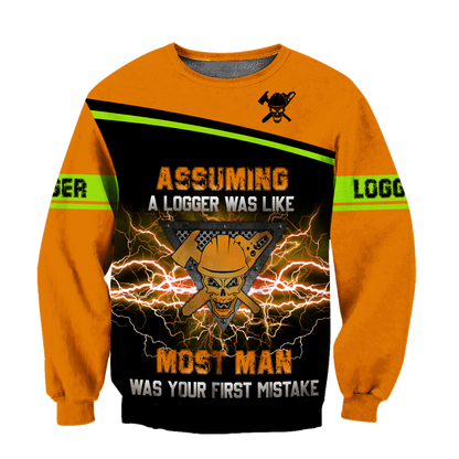Logger Skull Chainsaw Unisex shirts DA13102003