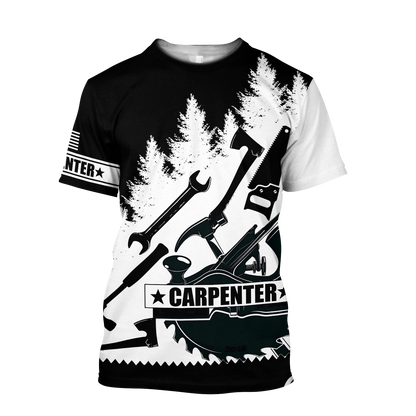 Premium Carpenter Man Tools Black and White Unisex Shirts DL20103201