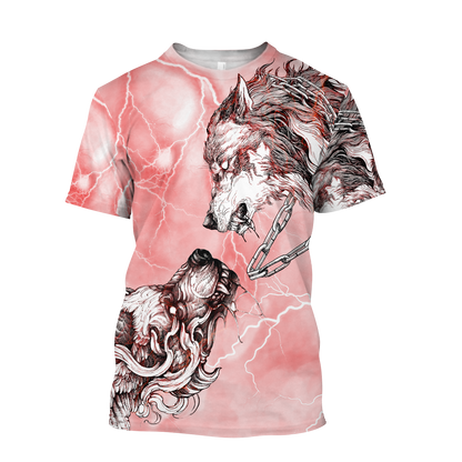 Tattoo Red Wolf 3D All Over Printed Hoodie For Men and Women DAST24102000
