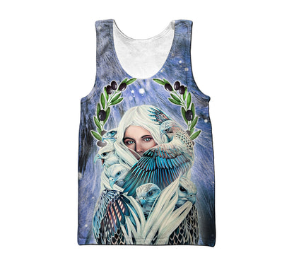 Premium Athena Goddess of Wisdom and War 3D All Over Printed Shirts